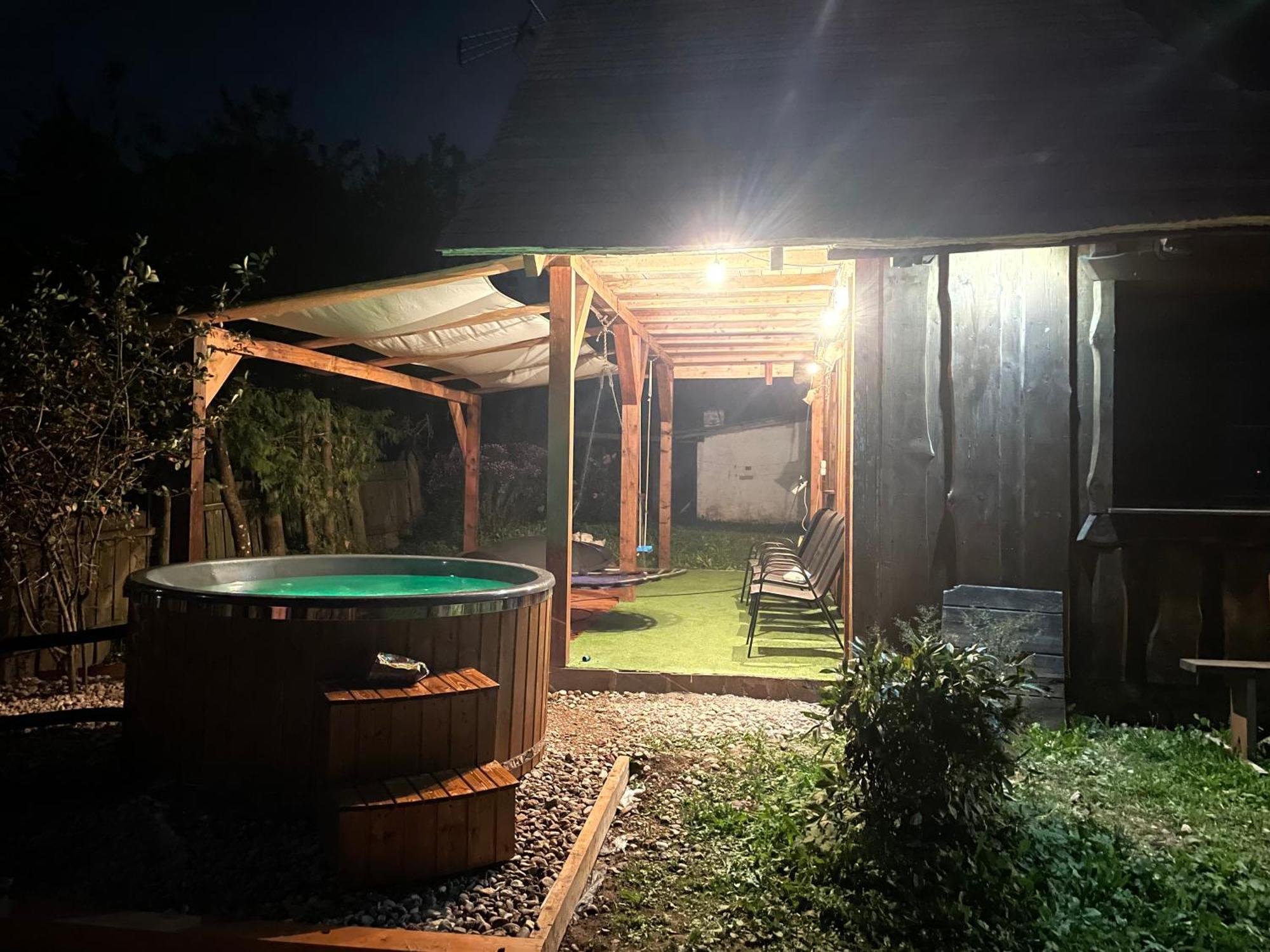 Dom Z Sauna - Lugiele Dzierwiany Exterior foto