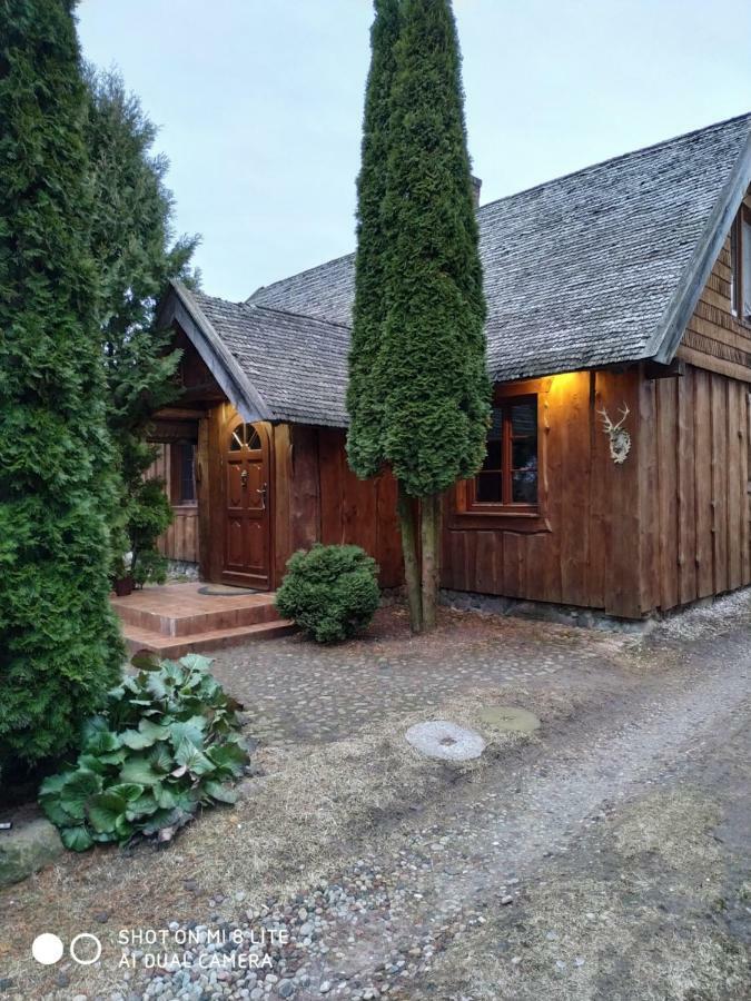 Dom Z Sauna - Lugiele Dzierwiany Exterior foto